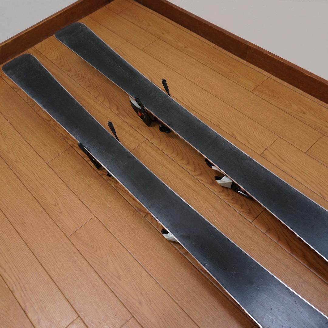 メンテ済 120cm 靴22.5cm ROSSIGNOL カービングスキーセット