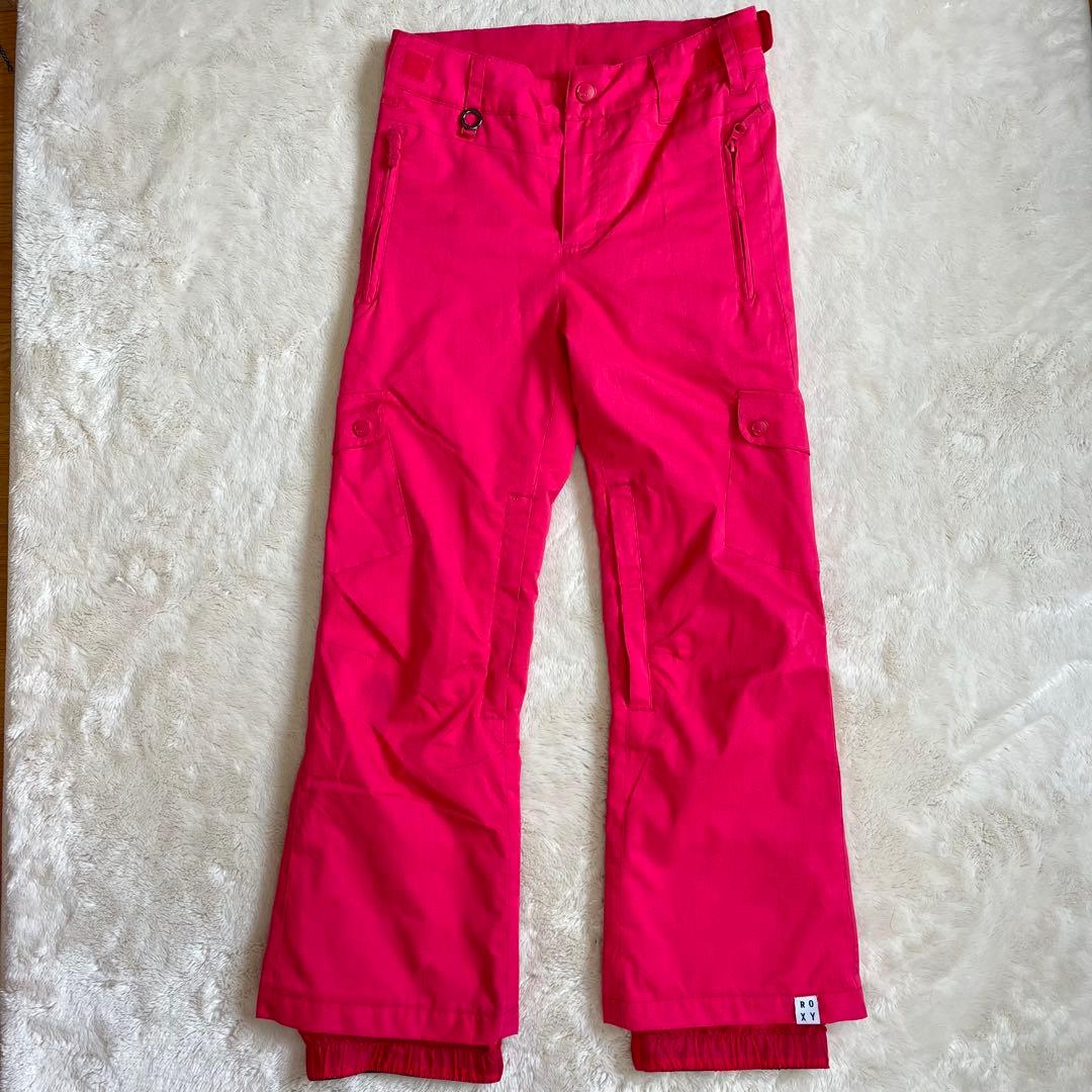【美品✨】ROXY　スノボウェア　上下セット　L　M 総柄　ロゴ　ピンク