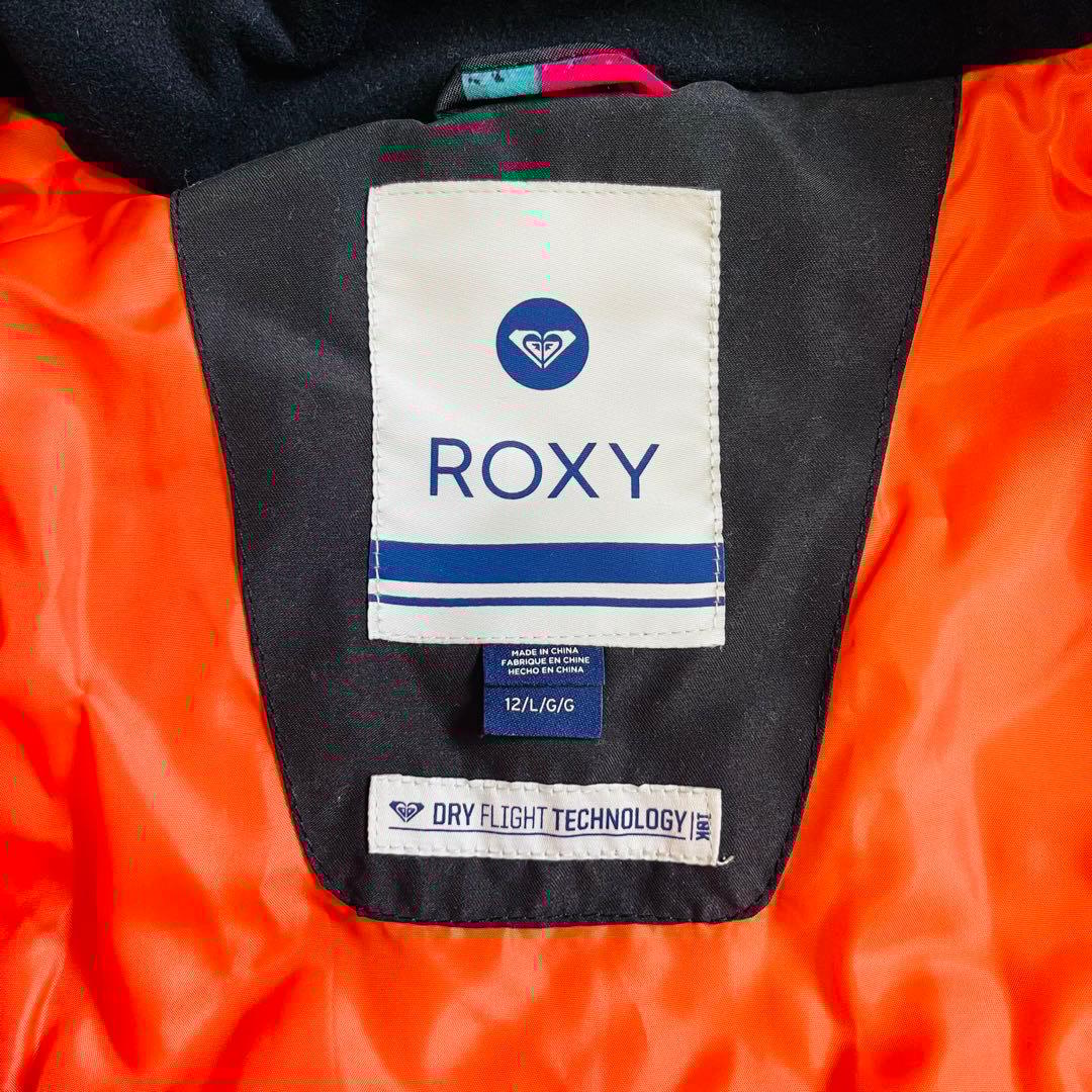 【美品✨】ROXY　スノボウェア　上下セット　L　M 総柄　ロゴ　ピンク