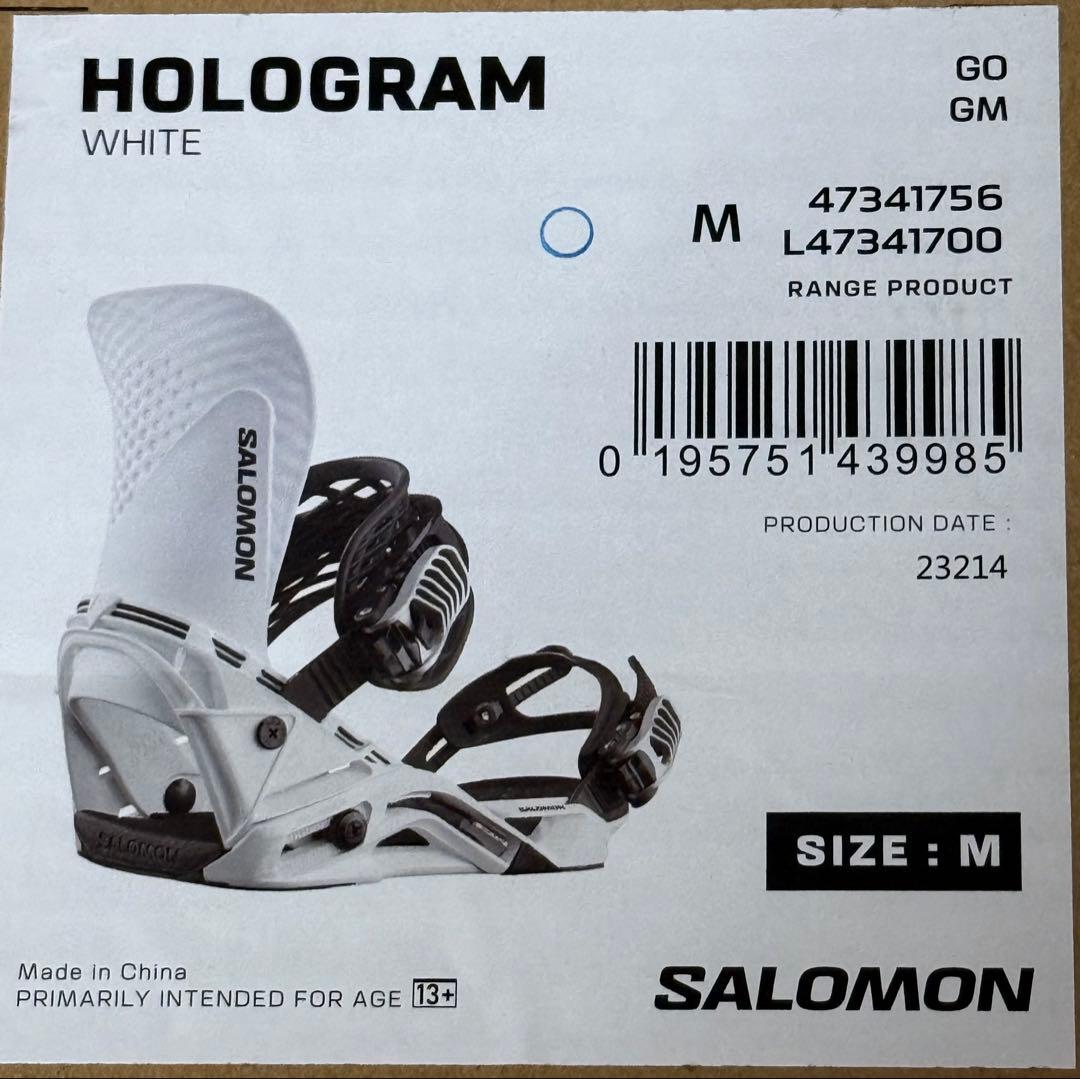 SALOMON HOLOGRAM ビンディング M ホワイト サロモン