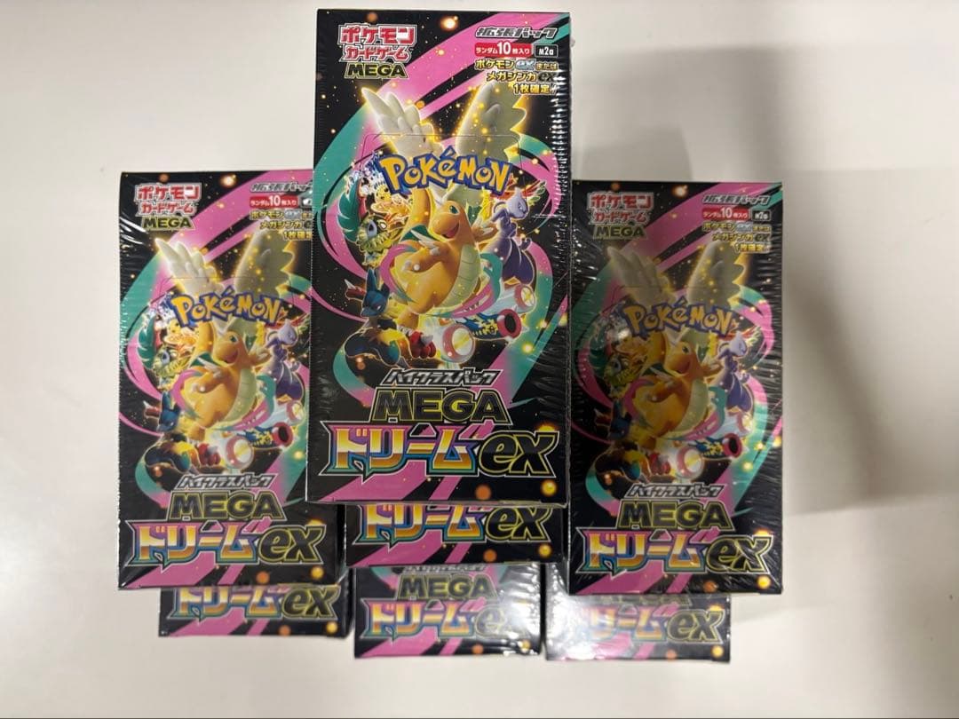 シュリンク付きポケモンカードMEGA ハイクラスパック　ドリーム ex 7BOX