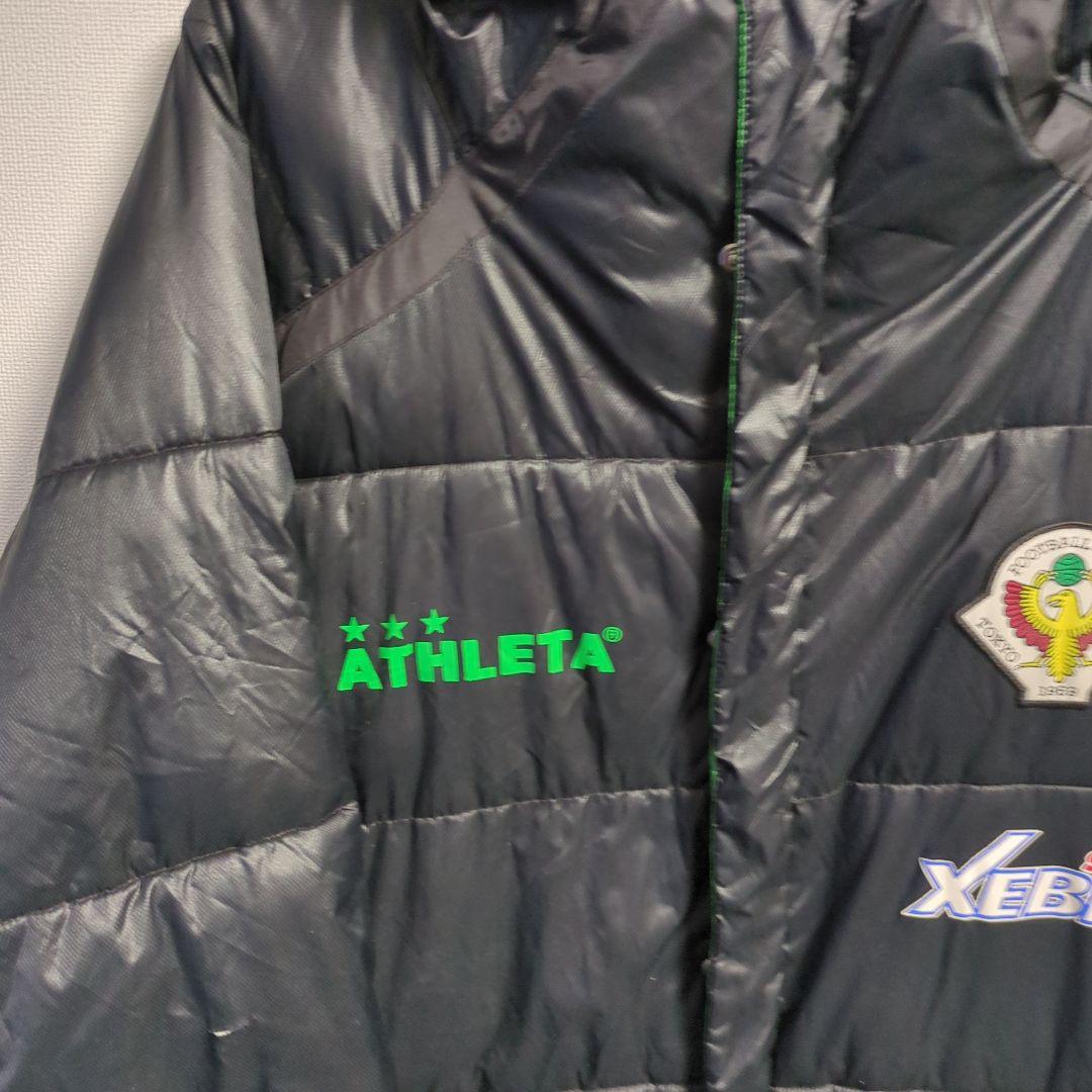 訳アリ　ATHLETA　ベンチコート　VERDY　ヴェルディ　スポンサー　中綿