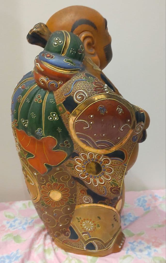 七福神 縁起物 布袋様 九谷焼 置物 布袋尊　骨董　年代物