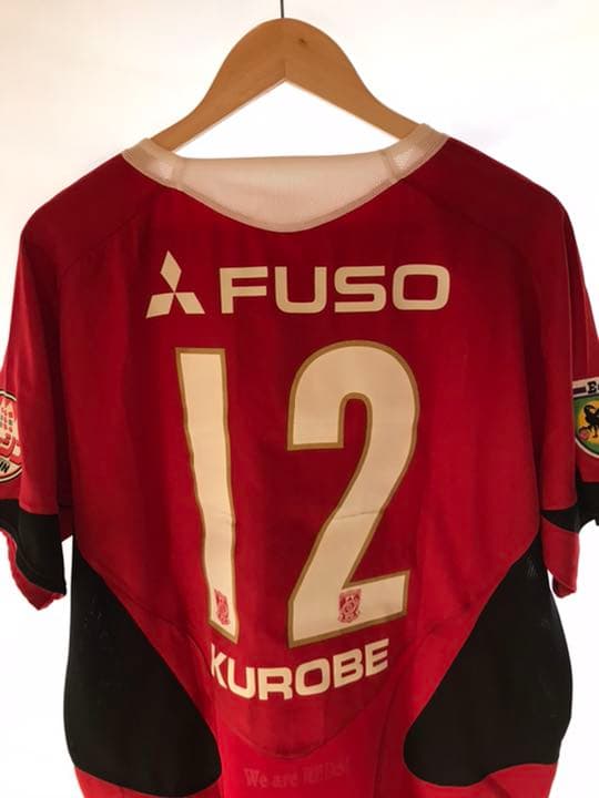 新品正規品NIKE 浦和レッズ「12」黒部光昭 半袖 XLサイン入りユニフォーム