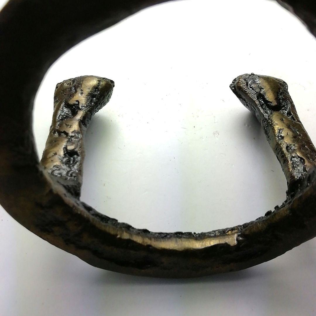 Ｓ７９５　蓋置　『唐銅　五徳』『金谷浄雲作』　共箱　茶道具