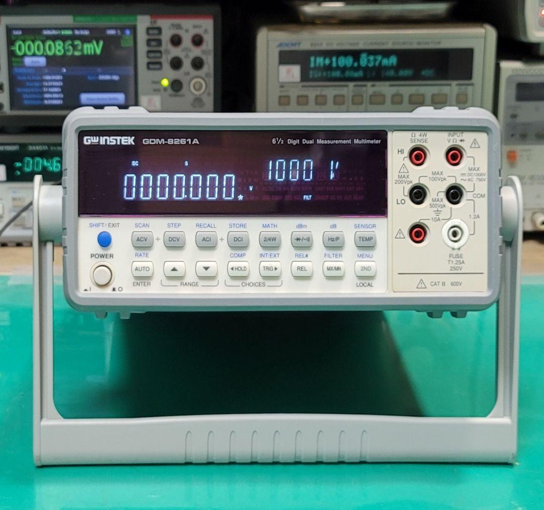 希少 GWINSTEK 6.5桁 デュアル ディスプレイマルチメーター 動作良好