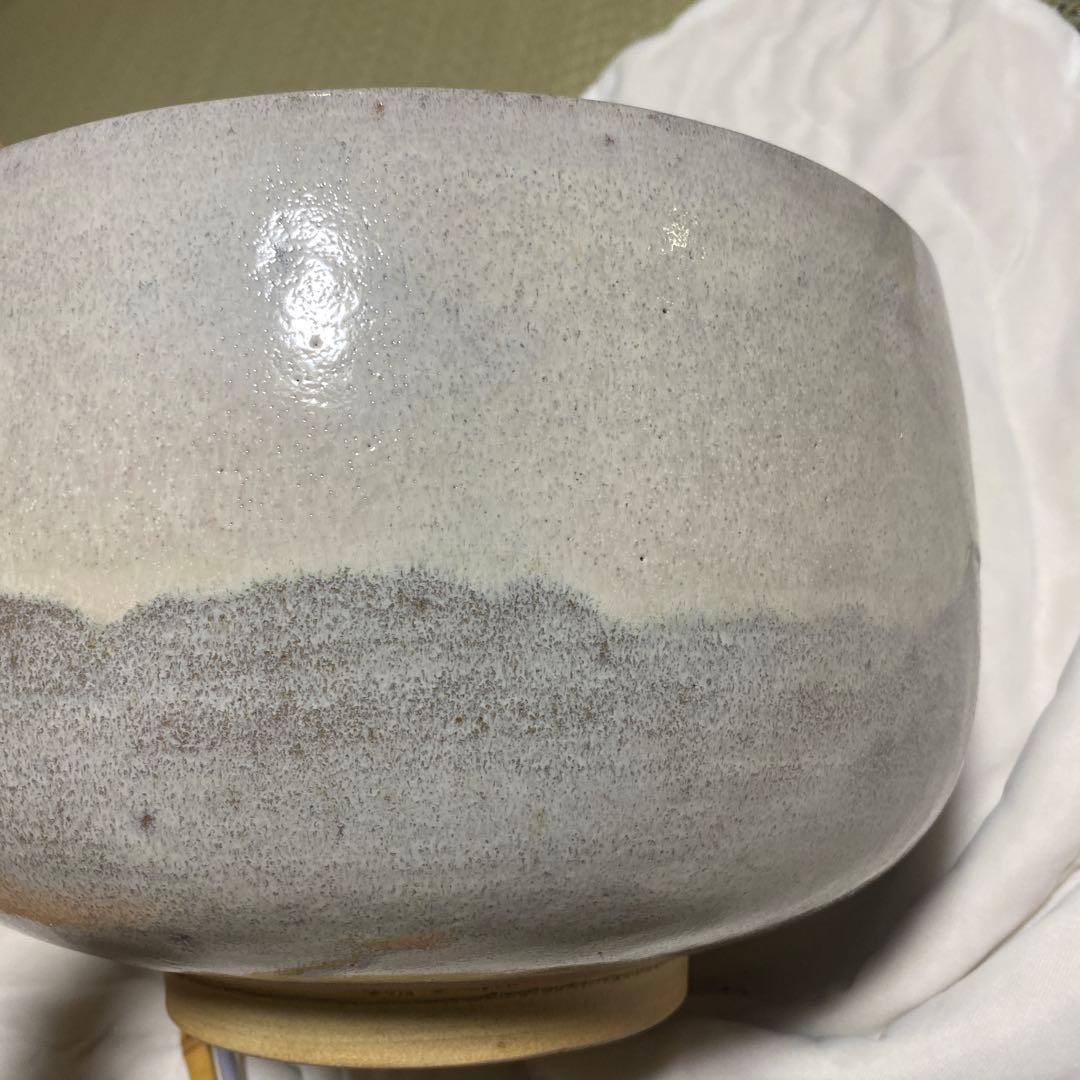 茶道具　萩釉窯変　大茶盌　赤膚焼　大塩正人造　（約）高さ20cmx口径29cm