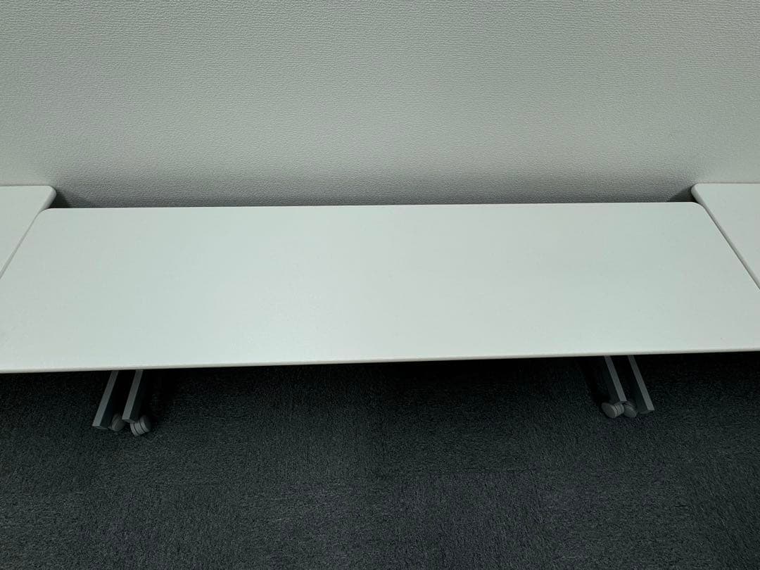 オフィステーブル ホワイト キャスター付き 180cm 3台セット