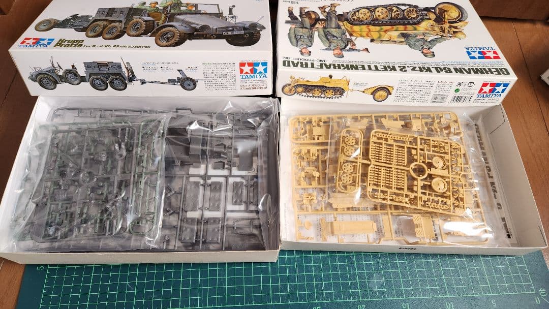 タミヤ 1/35 ドイツ軍IV号車、歩兵、ソフトスキン等 10点