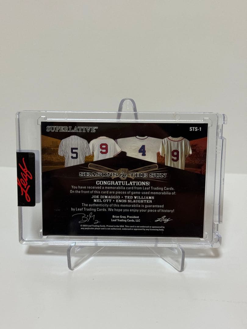2023 LEAF SUPERLATIVE 試合着用　3枚限定　MLB