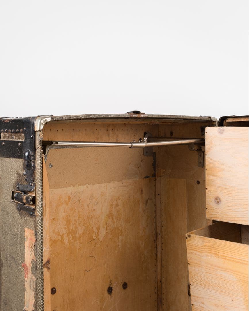 40’s フレンチヴィンテージ ウッドトランク ヴィンテージ家具