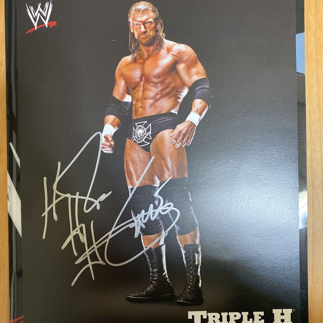 WWE tripleH 直筆サイン 引退