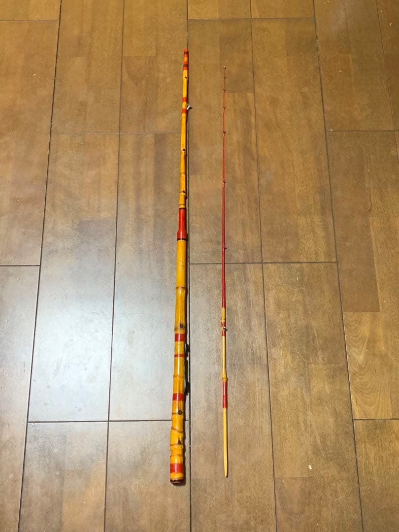 和竿　ヘチ・チヌ・カワハギ竿　竹製　1.8m