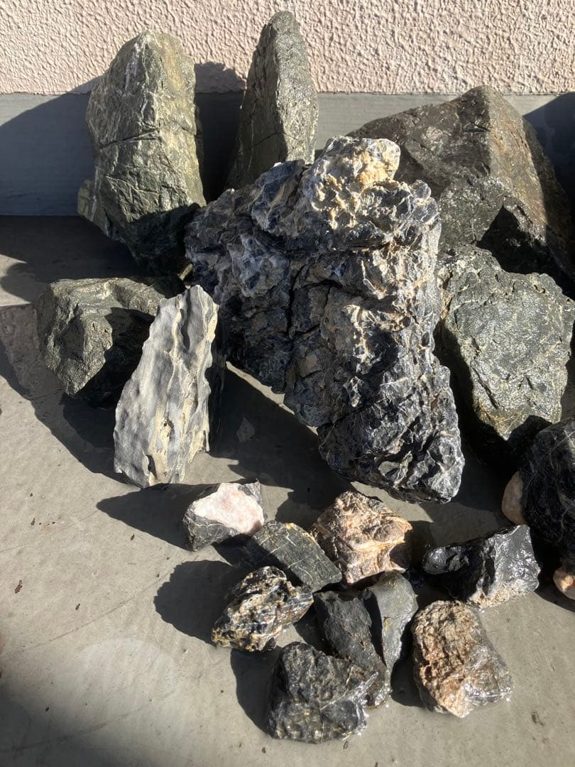 【最終販売】青龍石✿万天石★酸処理済み｜豪華20点セット 石組