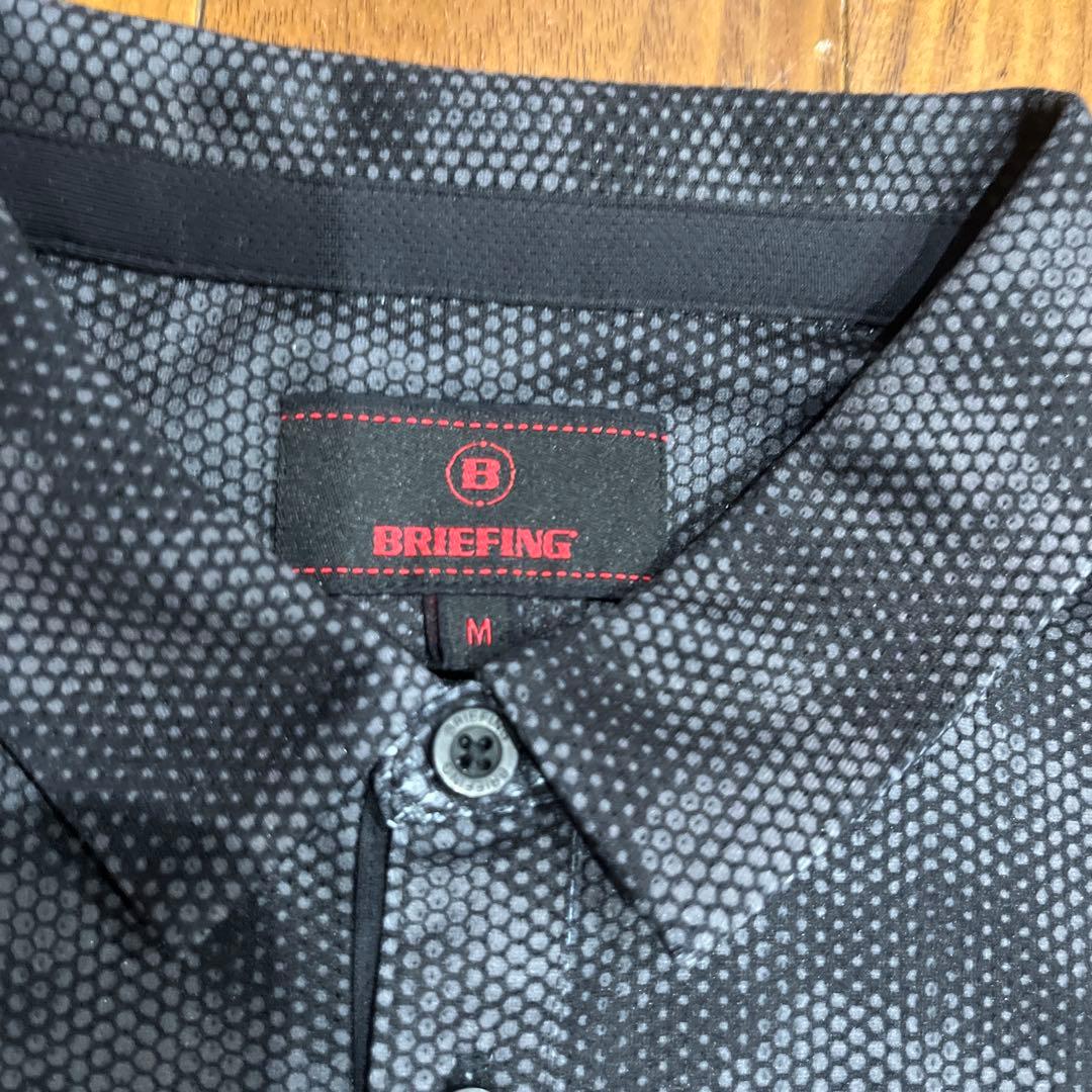 BRIEFING シャツ ブラックカモ M