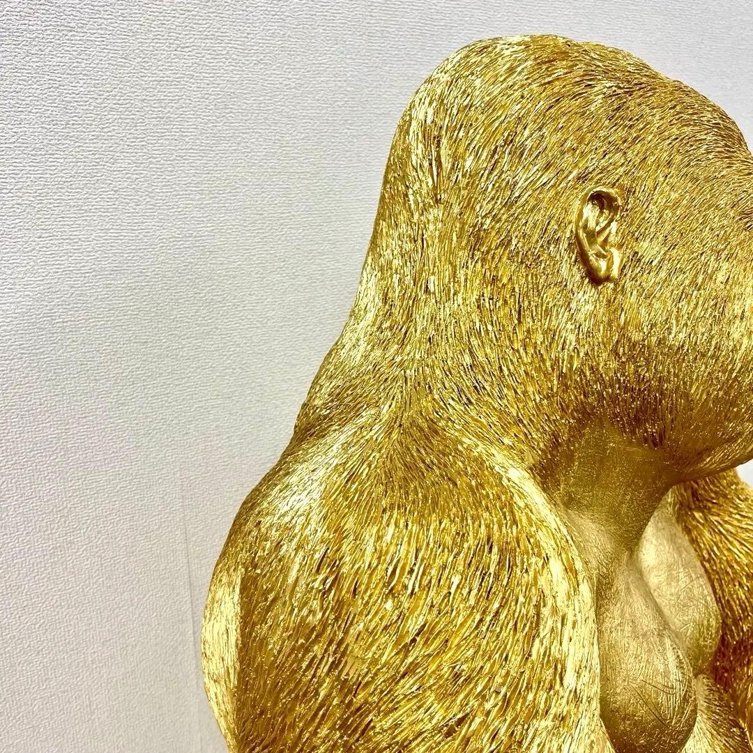 【圧倒的存在感】KARE デザイン ゴリラ オブジェ ゴールド XLサイズ