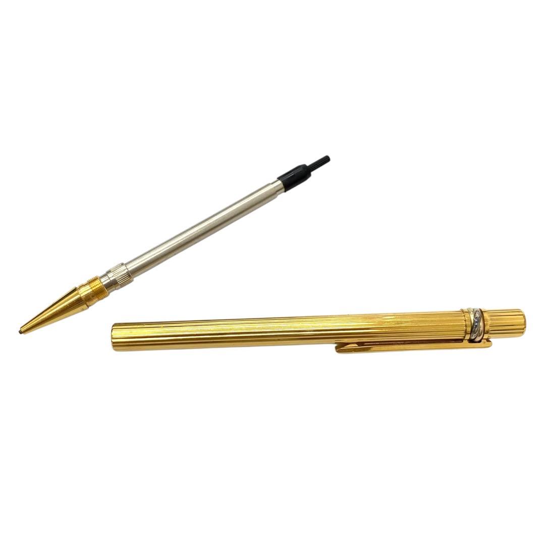 カルティエ トリニティ ロゴ入り ツイスト式 シャープペンシル ゴールド GP