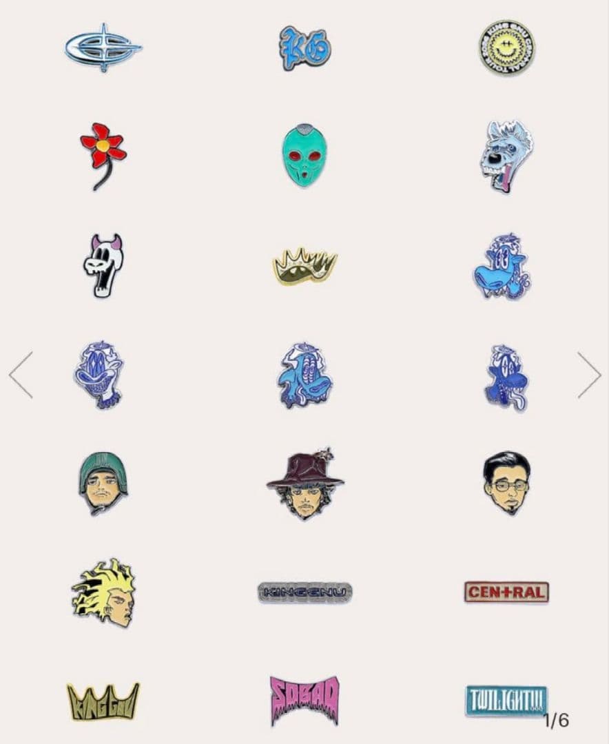 kingGnu ピンバッジ RANDOM PINS ピンズ CEN+RAL 全種