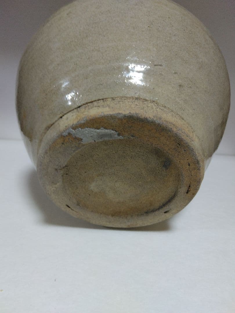 古大堀相馬焼・首緑釉徳利