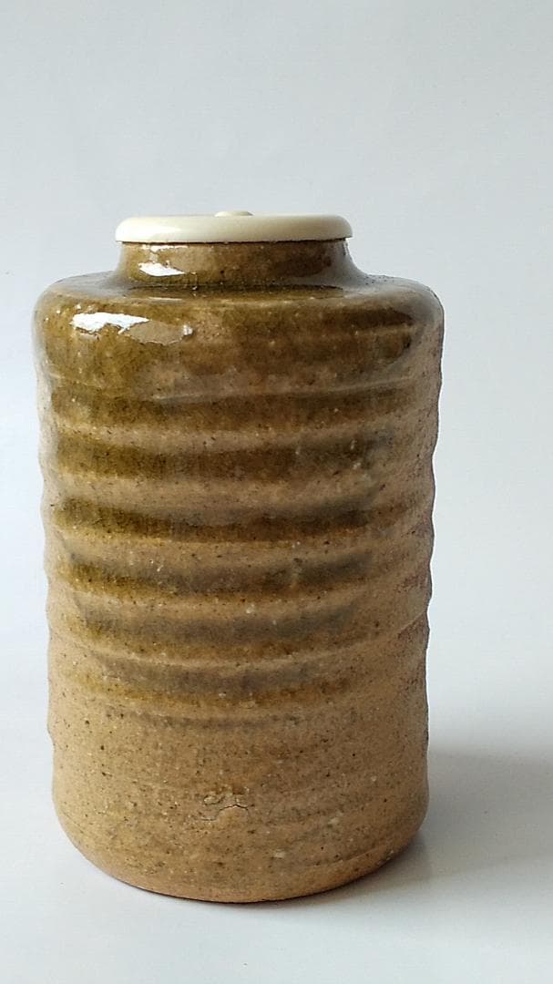 信楽焼 茶入 今井桂秋 作 仕覆 雪月花七宝緞子 茶道具 共箱 新品 未使用品