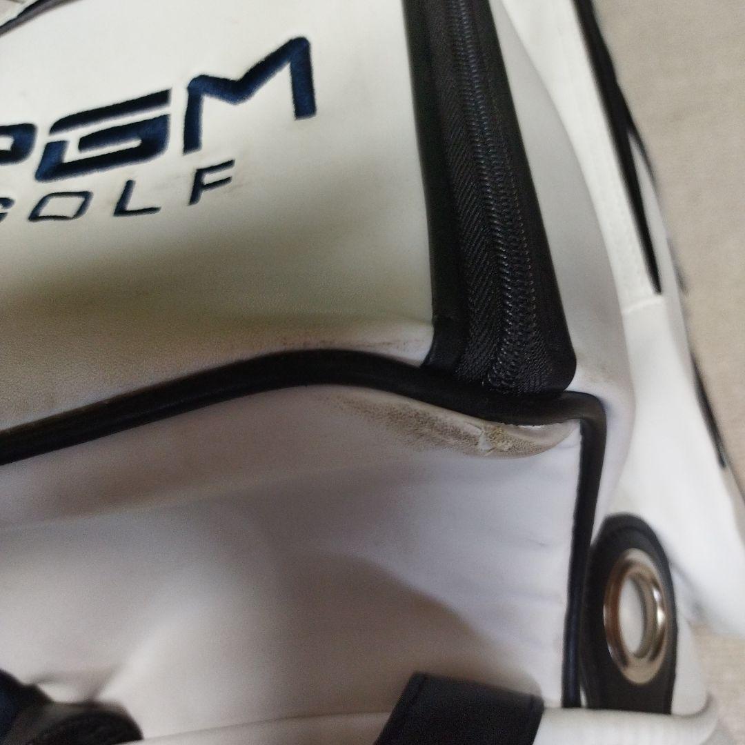 PGM GOLF キャディバッグ ホワイト キャスター付き