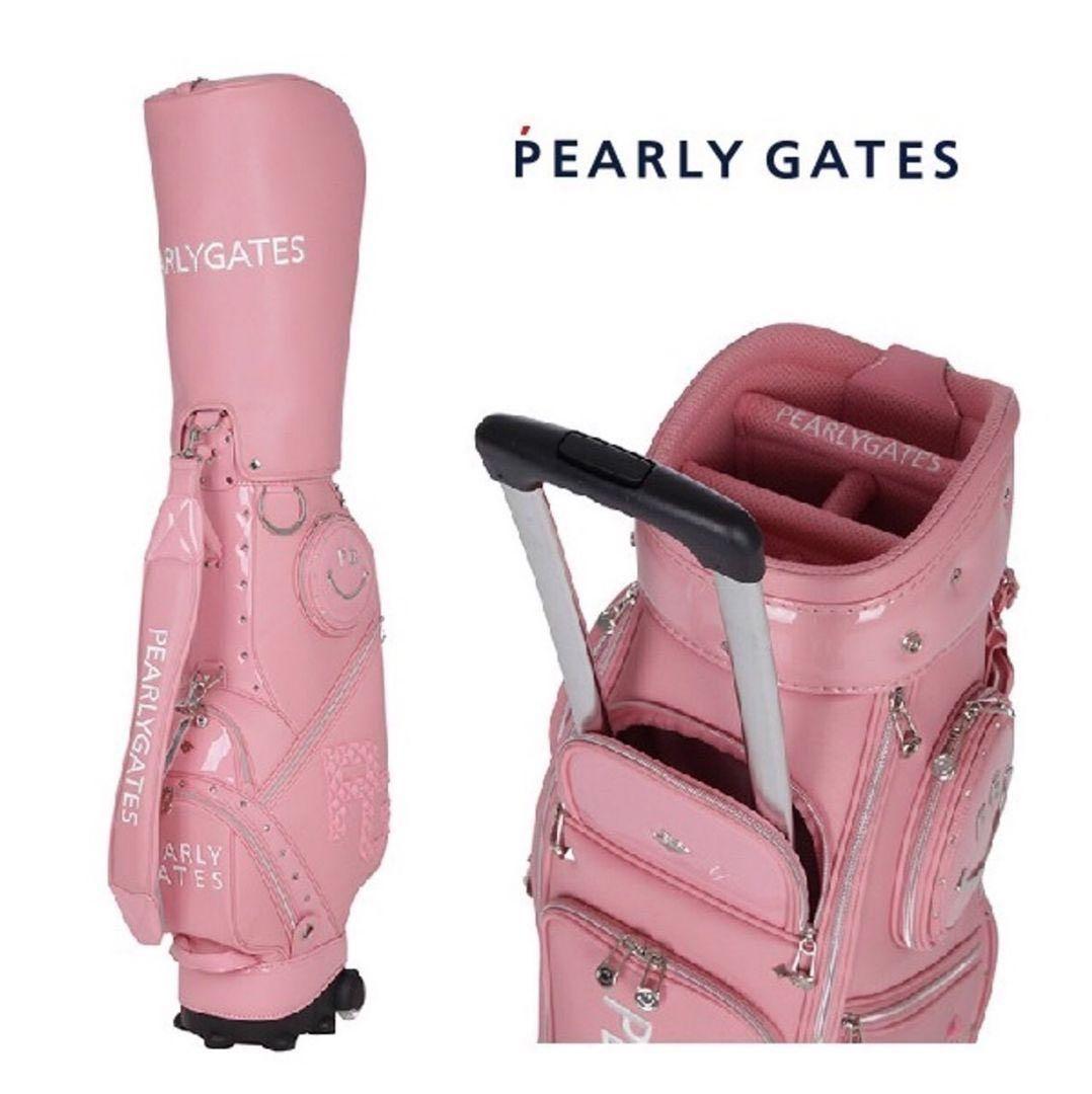 【新品未使用】パーリーゲイツピンクキャディバッグにこちゃん