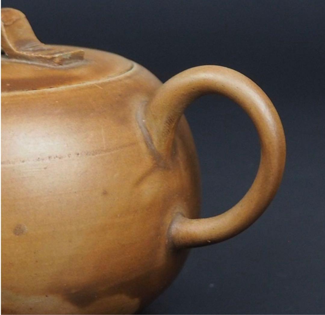 送料無料　18世紀初頭　江戸期白備前焼急須一対　箱付 ★博物館級★ 煎茶道具