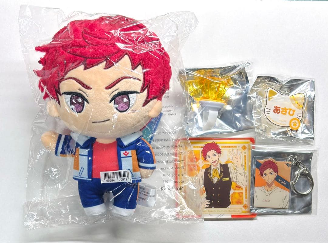 Free! アメリカぬいぐるみ アメぬい リングライト キーホルダー 椎名旭