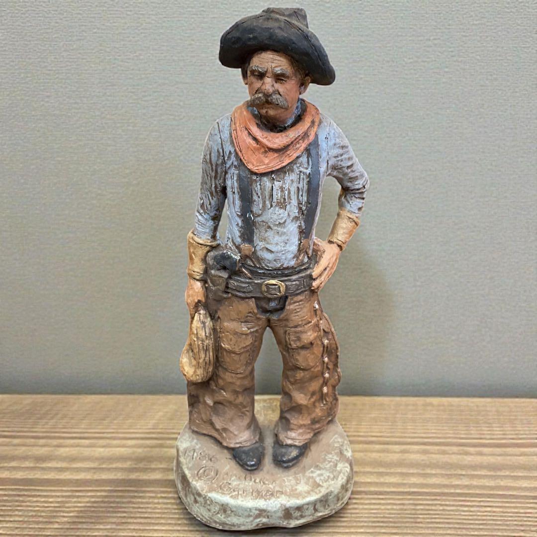 マイケルガーマン　オールドアメリカン　カウボーイ 彫刻