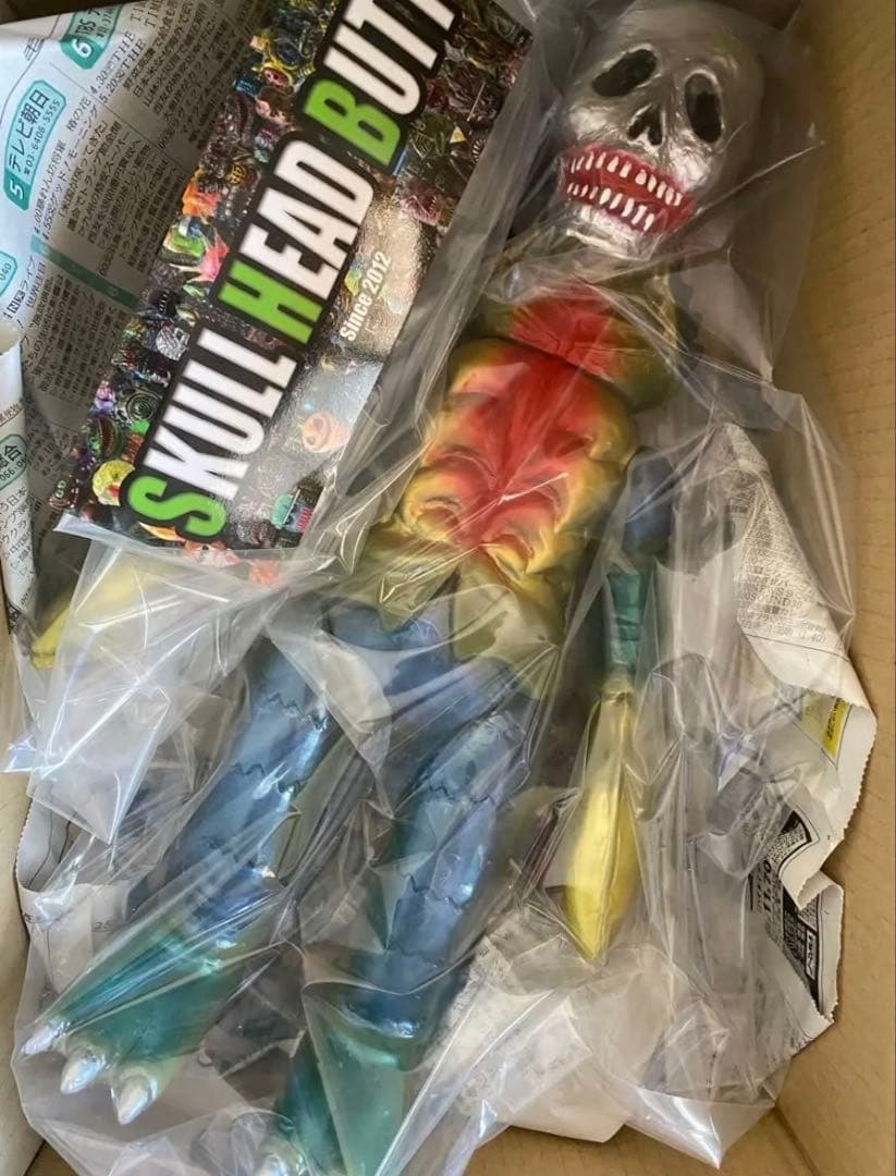 マーミット ドクロ2号 スカルヘッド　ソフビ　検Zollmen ブルマァクおまけ