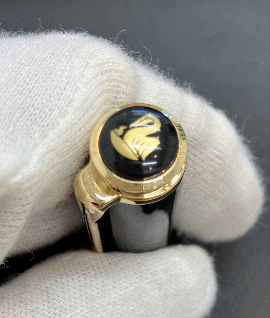 Pelikan 青黒万年筆 保証書付き