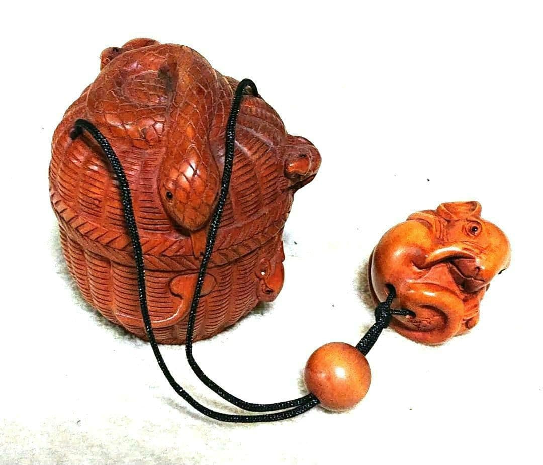 蛇と鼠デザイン提げ物