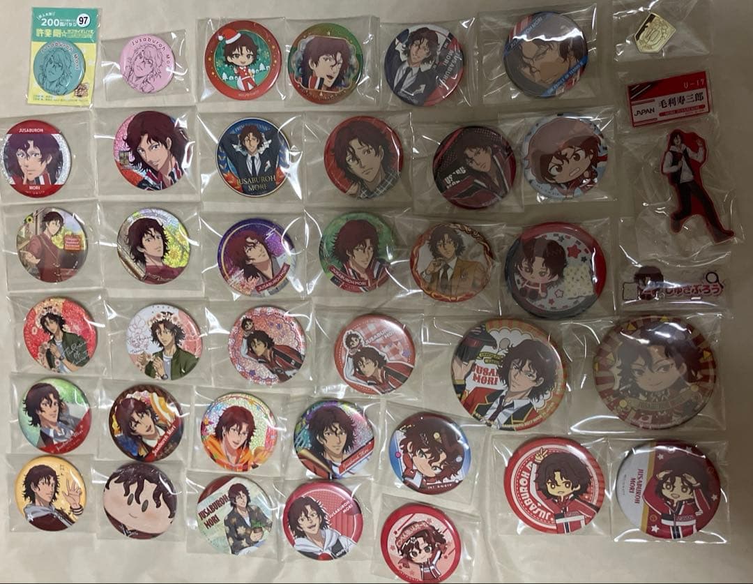 新テニスの王子様 テニプリ 毛利寿三郎 缶バッジ バッジ 缶マグネット 40点