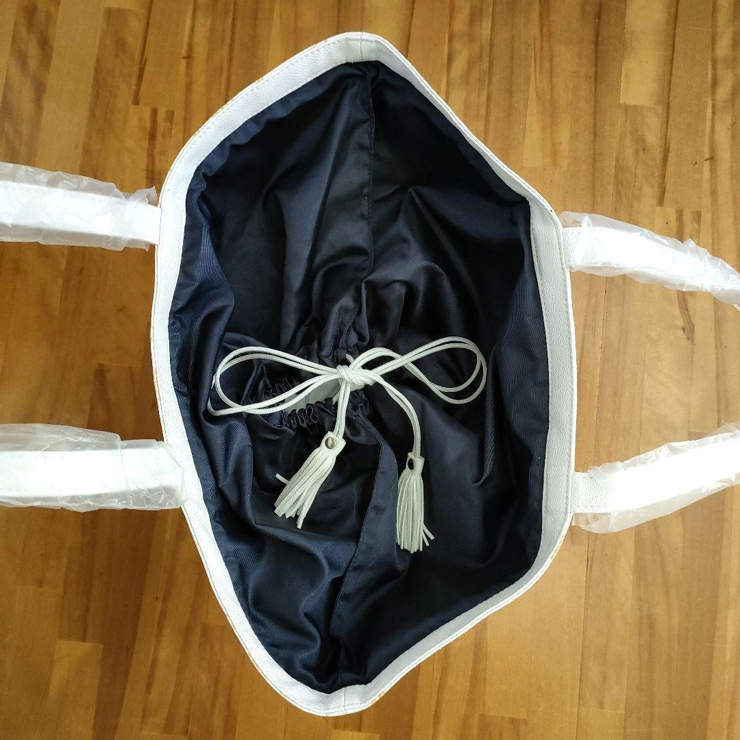 ★未使用品★Callawayゴルフトートバックビーチモチーフ 合成皮革 ホワイト