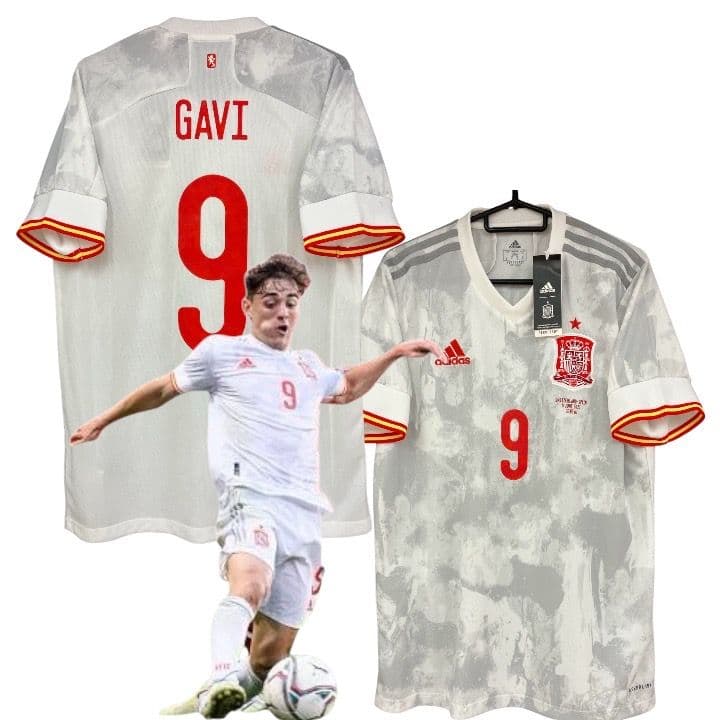 21-22 スペイン代表　ガビ　アディダスオフィシャルユニフォーム