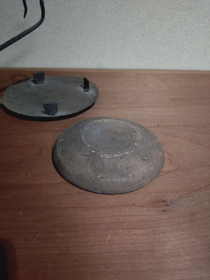 鉄製 吊るし灯火器 花器 花入れ 古道具 古民具 燭台 行燈 行火 灯明