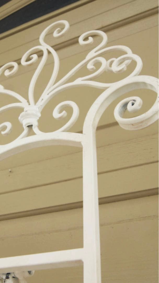 希少♦️大型 ロココ ホワイトシャビー イーゼル♦️アイアン フレンチ♦️店舗♦️送料込