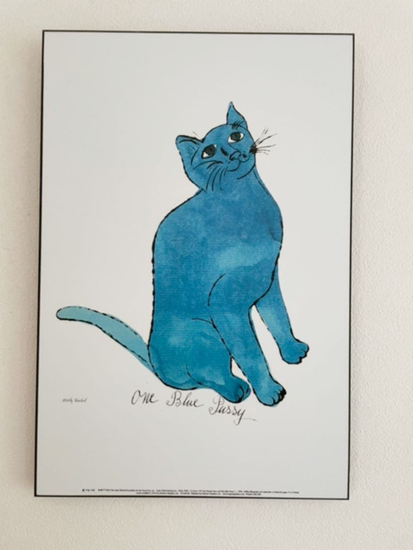 アンディウォーホル　ネコのサム　壁掛け　パネルアート