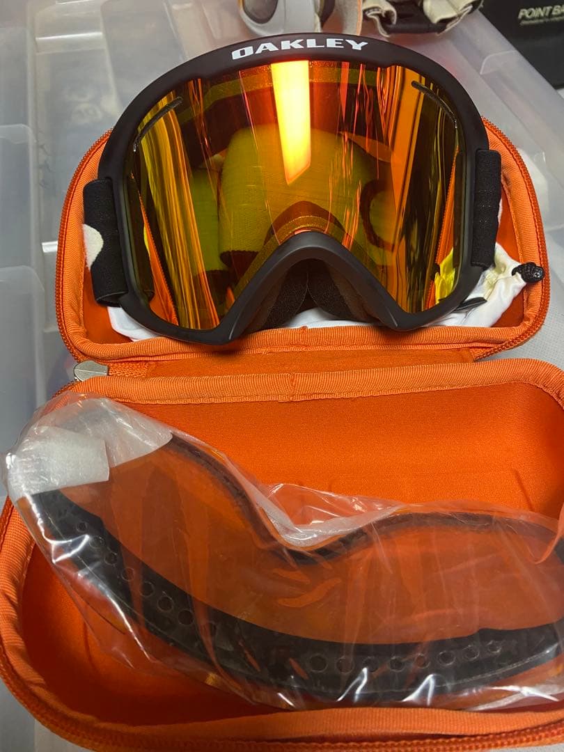 OAKLEY オレンジレンズ ゴーグル ケース付き