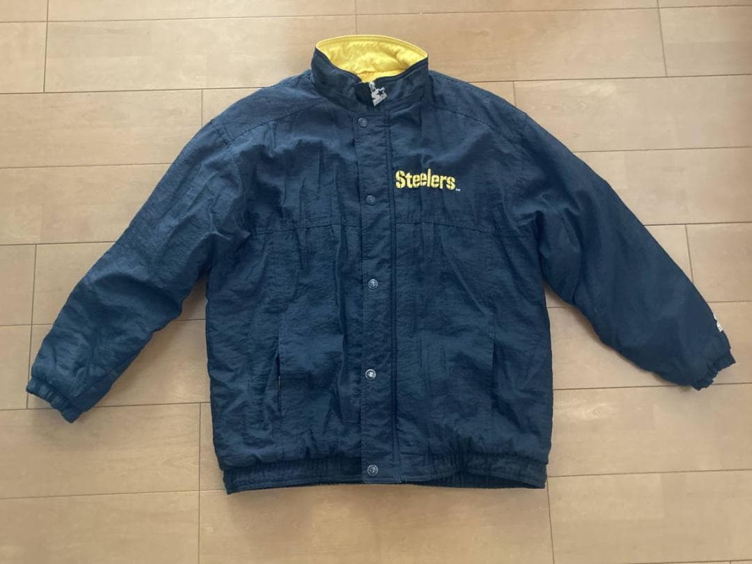 米Mサイズ ナイロン ジャケット メンズ NFL ピッツバーグスティーラーズ