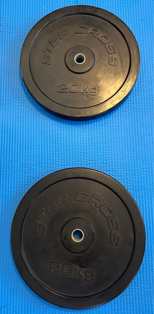 STEP CROSS 20kg プレート2枚 ラバーコーティング 28ミリ