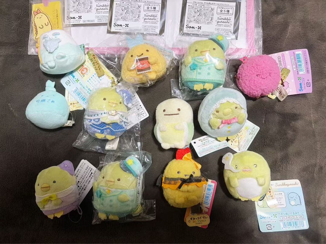 すみっコぐらし　てのりぬいぐるみ　特典　セット　うみがめ　ぺんぎん？　など