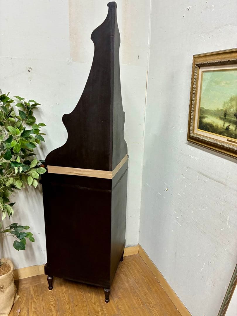 管397☆イタリア製☆アンティーク☆象嵌細工☆コーナーキャビネット