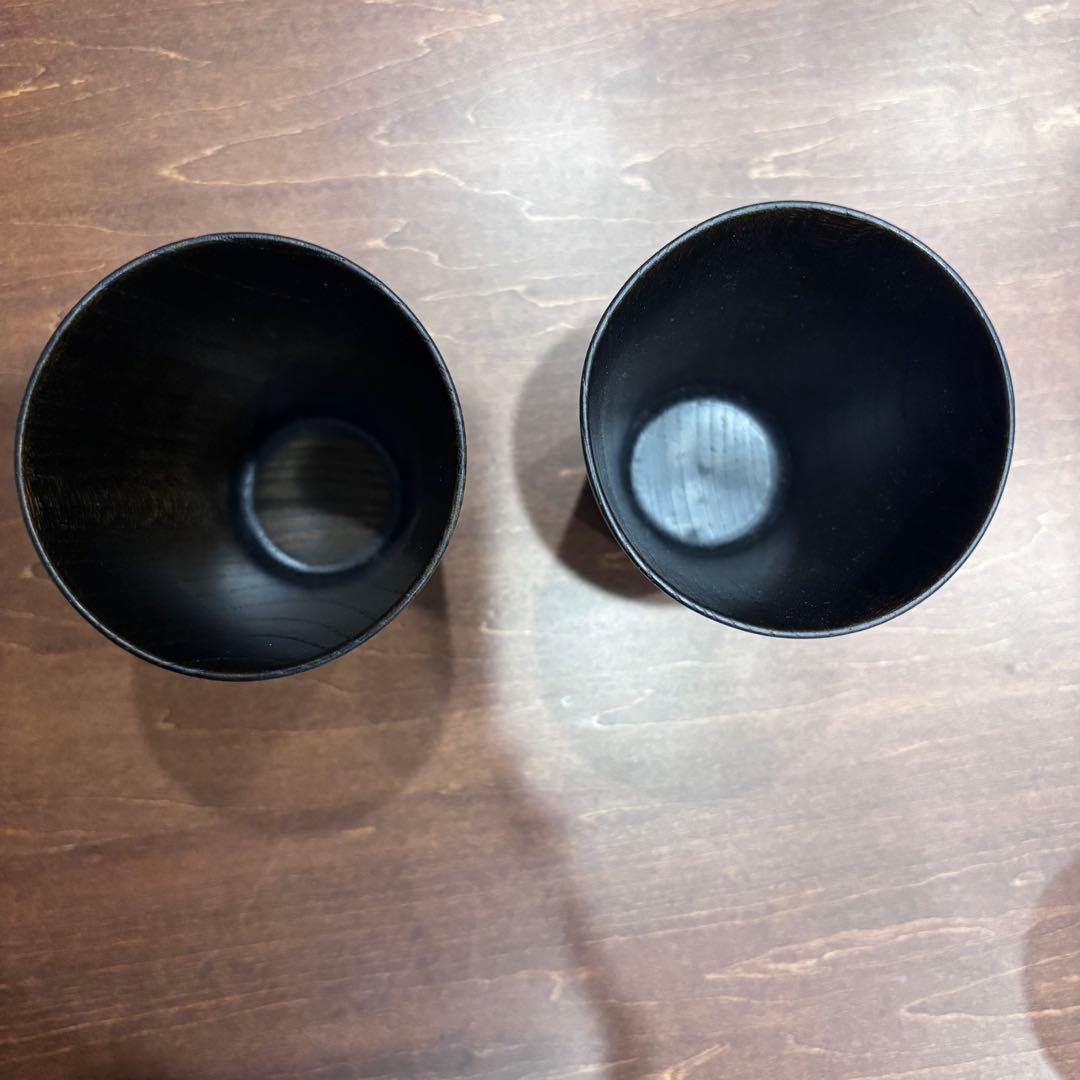 拭漆カップ2つセット