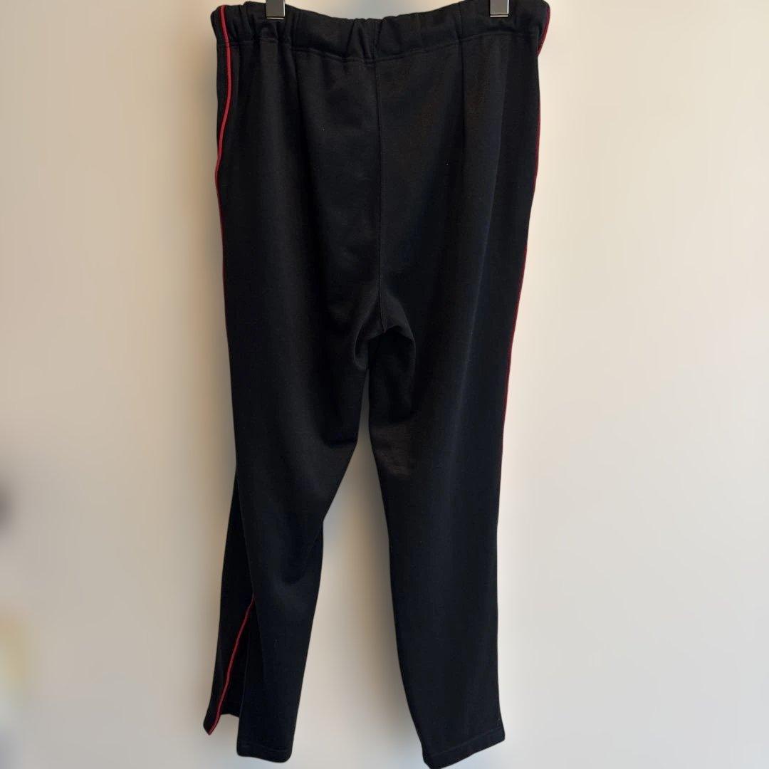 80s OLD NIKE 紺タグトラックパンツ　刺繍ロゴ　ジャージ　ブラック