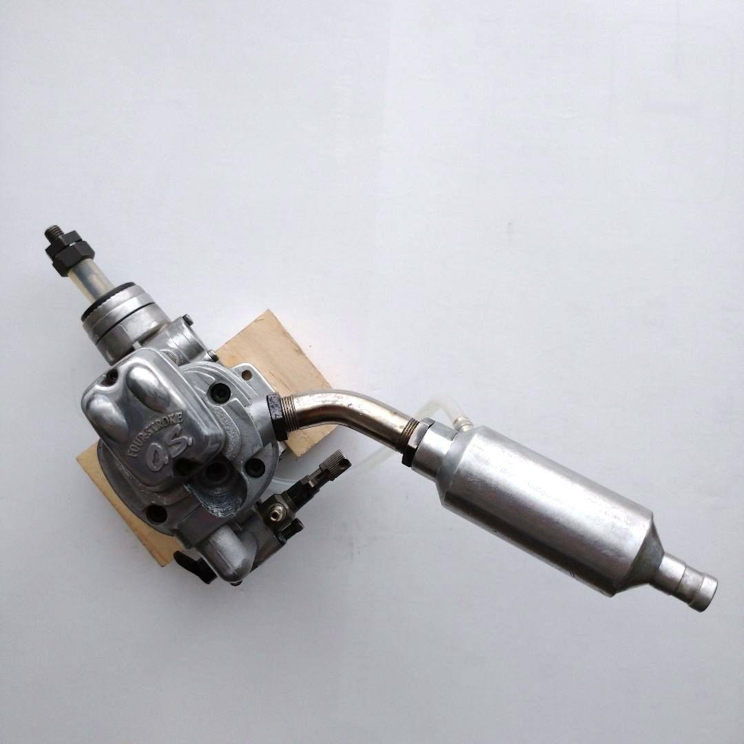 ラジコン飛行機 エンジン OS FL-70 4ストローク マフラー付き