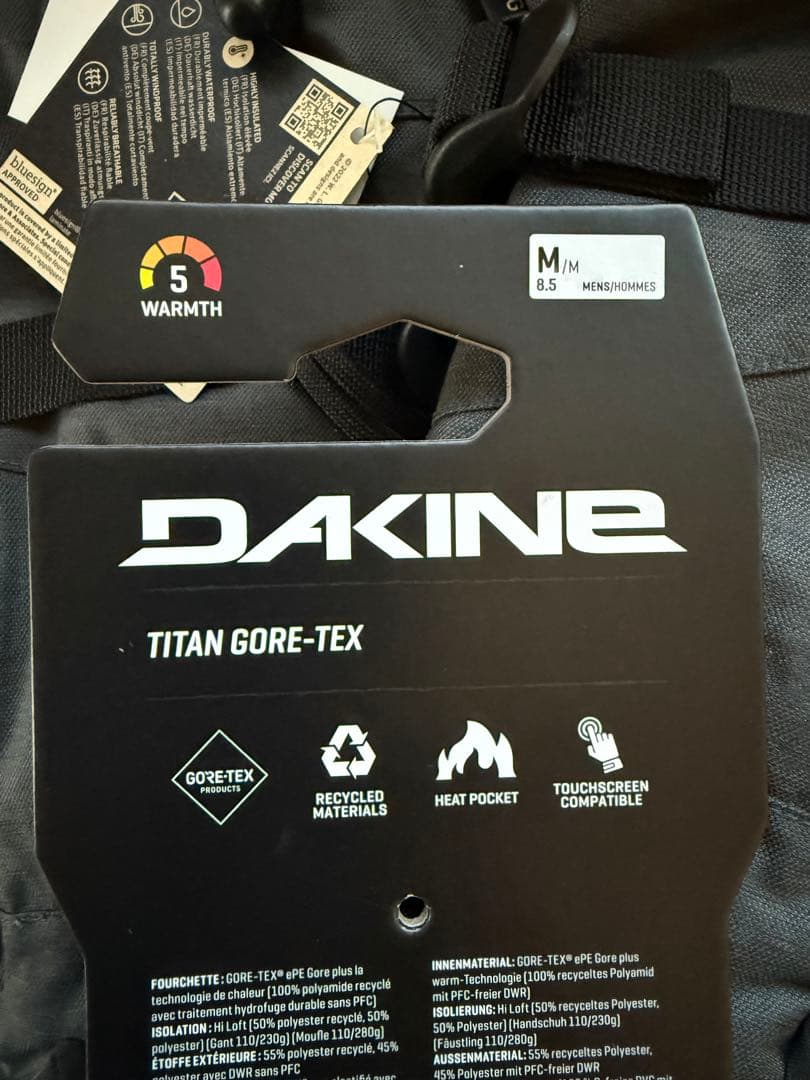 新品 DAKINE TITAN GORE-TEX グローブ BLK M