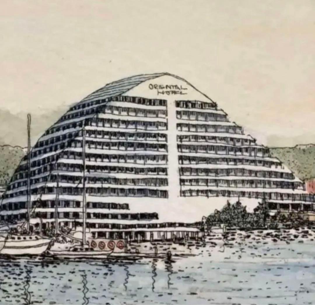 絵画・額縁・版画・織田 義郎・新品未使用・ハーバーランドⅢ(神戸)・エッチング