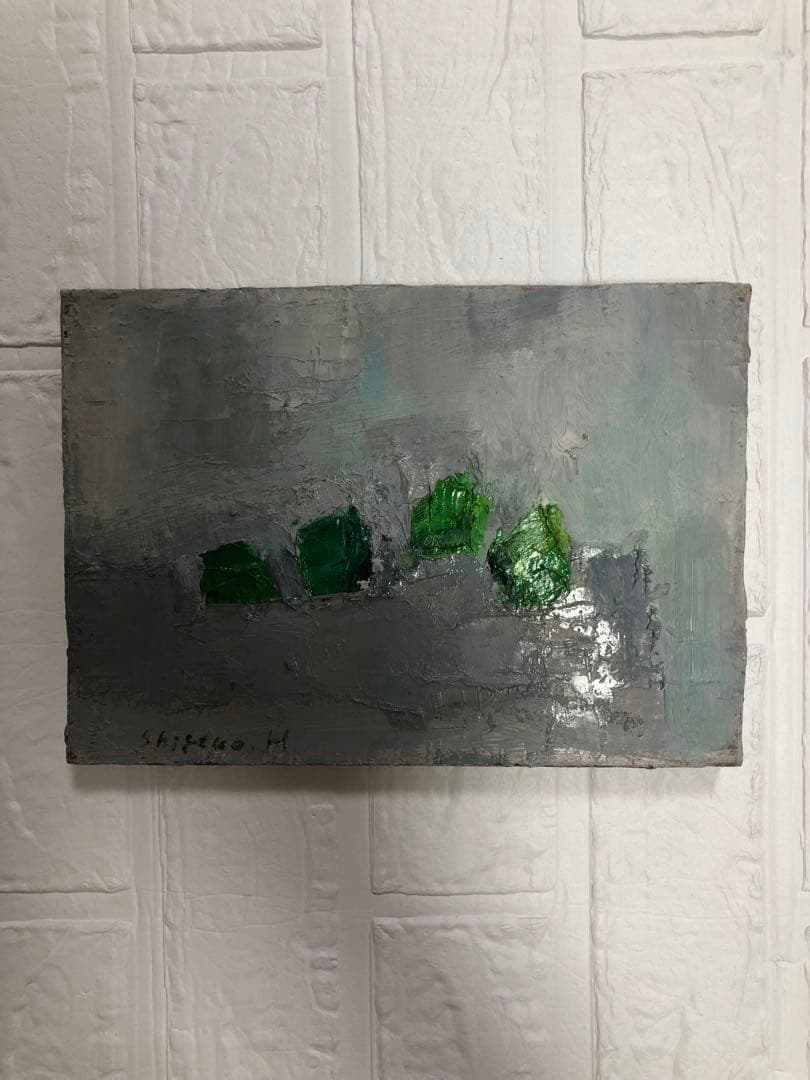 油絵（青い実）