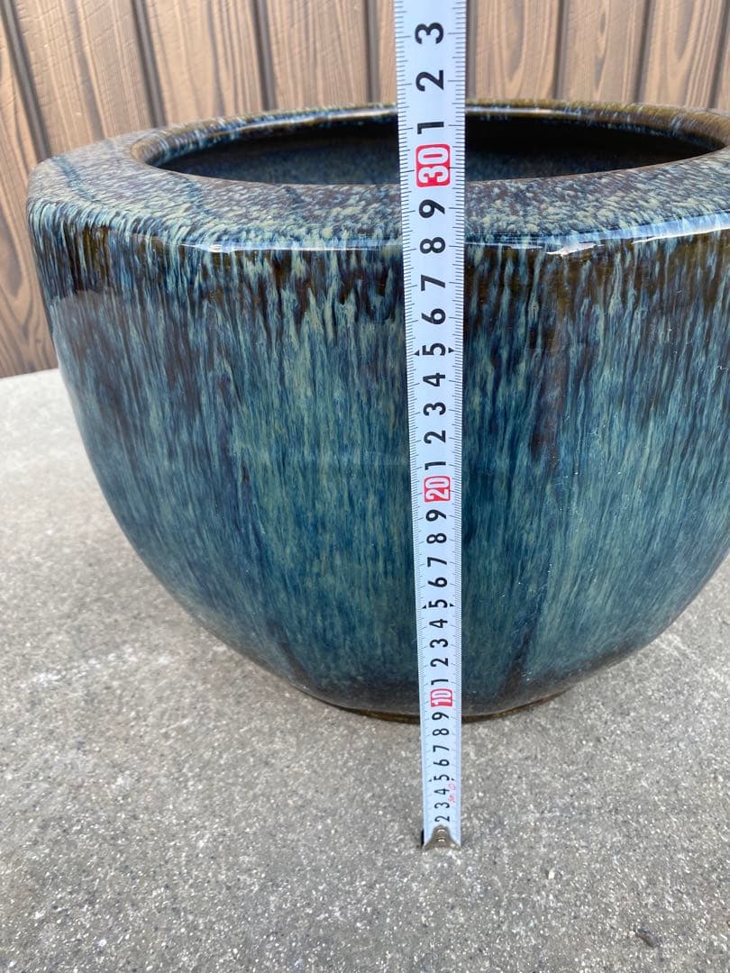 火鉢　海鼠釉　メダカ鉢　水鉢　金魚鉢　睡蓮鉢　古民具　骨董